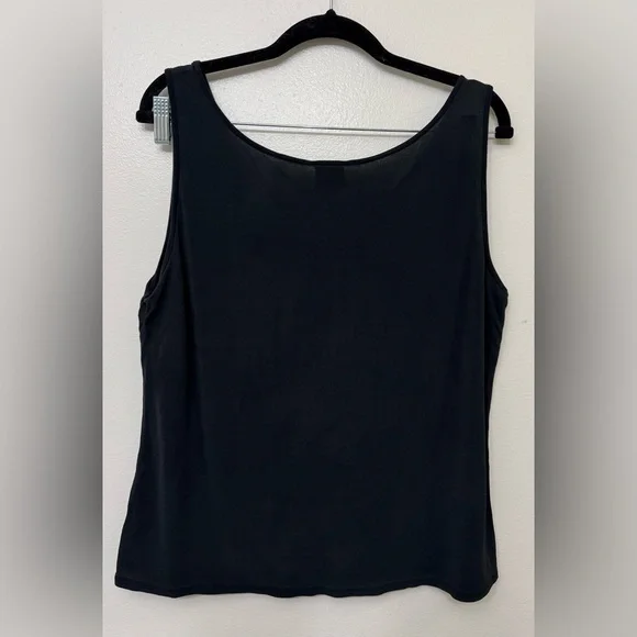 Eileen Fisher Silk Short Sleeve Tank - Picture 2 of 5